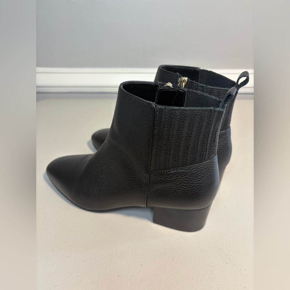 Talbots Dakota Ankle Boots | Women’s 7.5 | Black Pebbled Leather - Picture 5 of 11